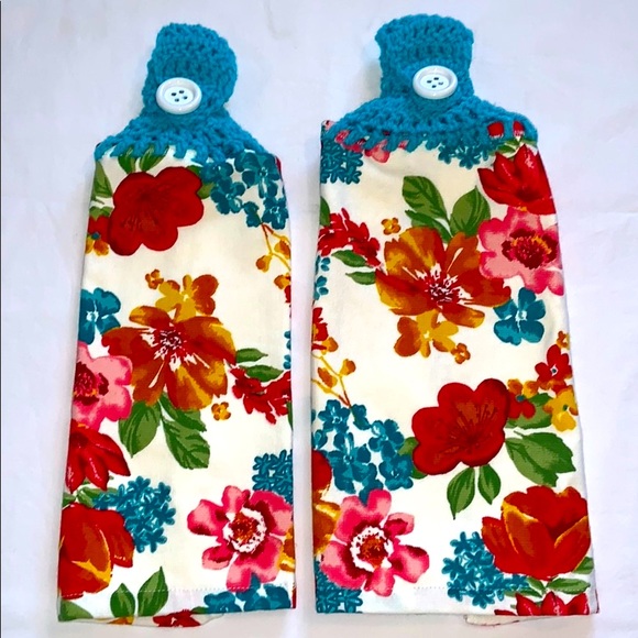 The Pioneer Woman Other - HP 🔥Lot of 2 Crocheted Top Hanging Kitchen Towels